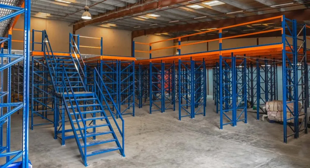 Mezzanine floor storage and racking system UAE
